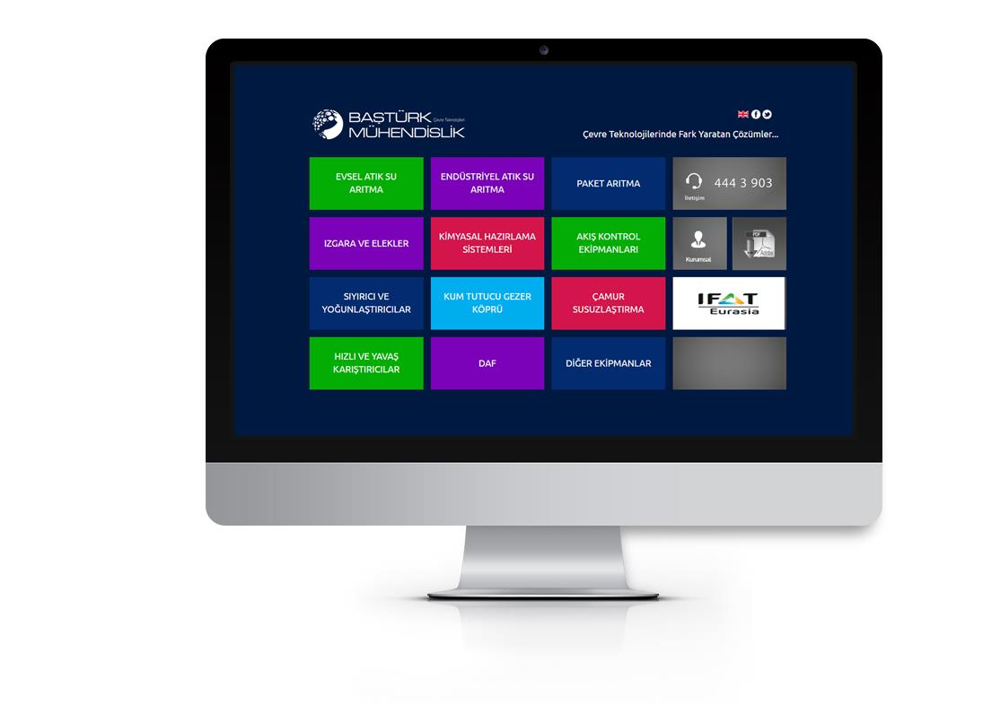 Baştürk Mühendislik web sitesi